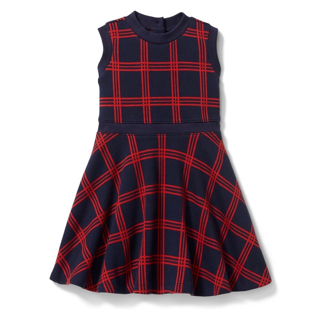 Jacquard Windowpane Dress